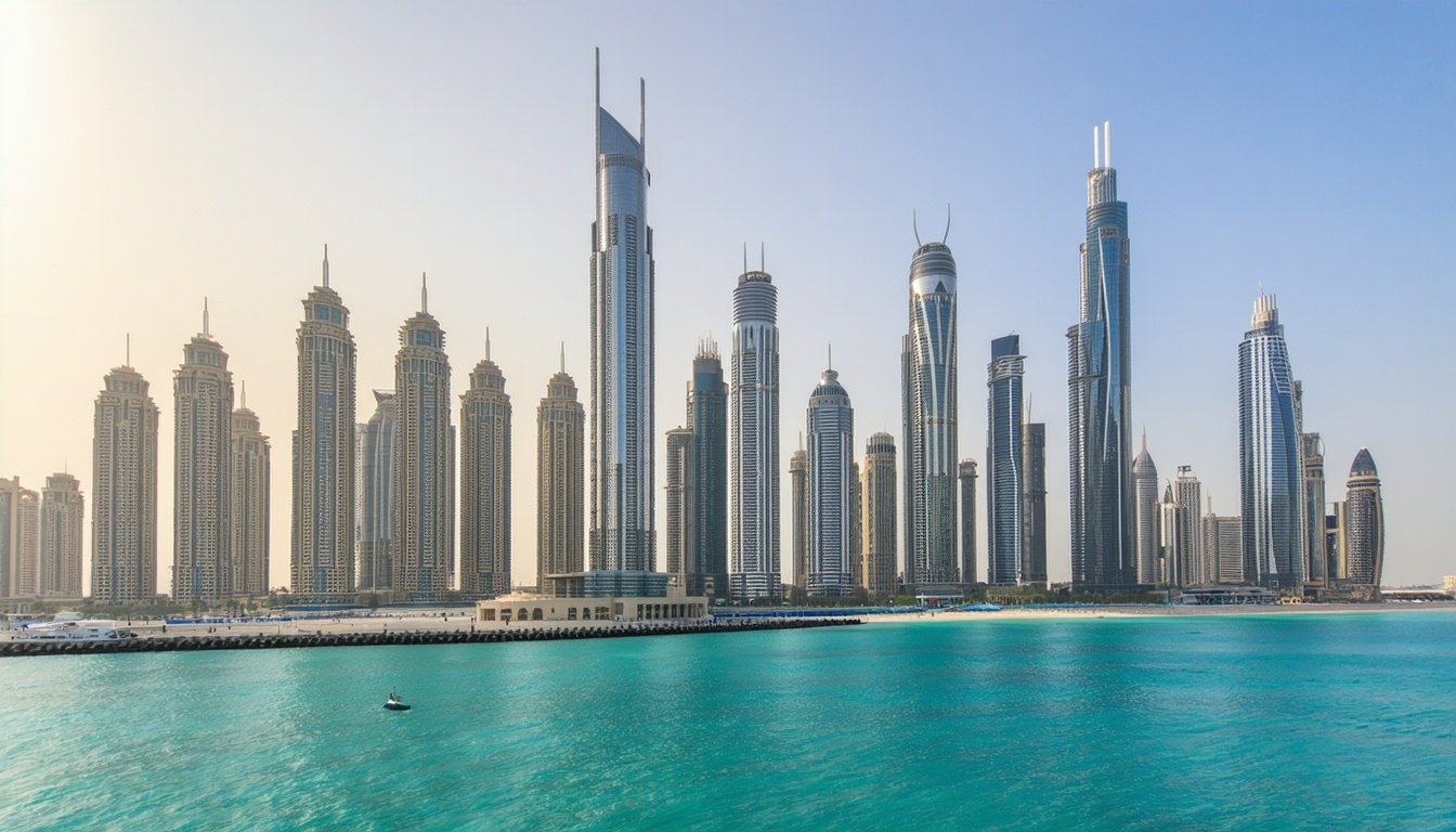 Luxury city tour of Dubai skyline